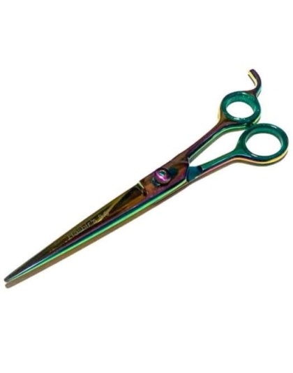 Multi Color Titanium Dog Cat Pet Trimming Haircutting Shears Adjustable - 8"
