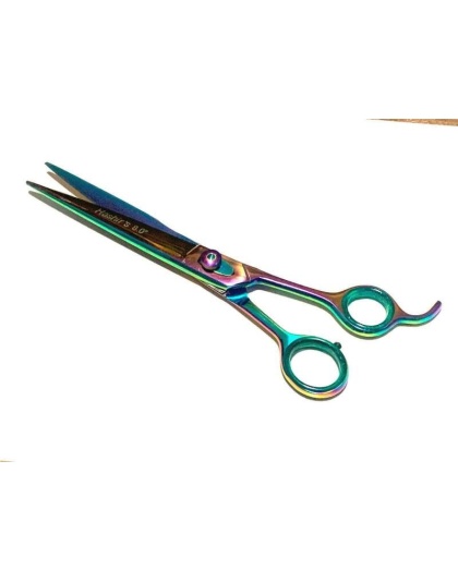 Multi Color Titanium Dog Cat Pet Trimming Haircutting Shears Adjustable - 8"