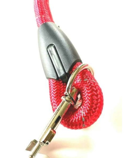 Large Dog Leash Rope Heavy Duty Red Reflective Nylon Material Excellent 3ft Size Red