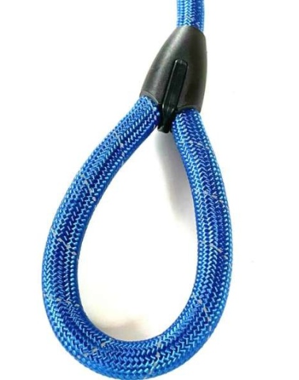 Large Dog Leash Rope Heavy Duty Reflective Nylon Material Excellent 3ft Size Blue