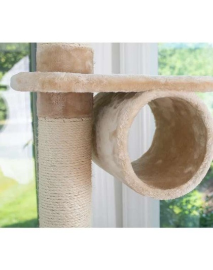 74 " H Real Wood Cat Tree With Cured Sisal Posts A7463