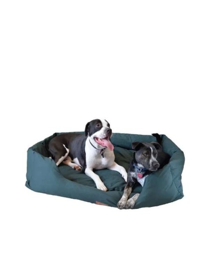 Armarkat Bolstered Dog Bed, Anti-Slip Pet Bed, Laurel Green - L