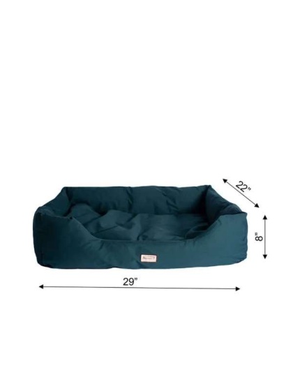 Armarkat Bolstered Dog Bed, Anti-Slip Pet Bed, Laurel Green - L