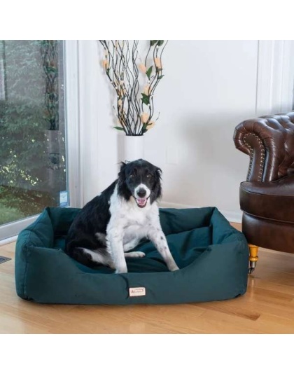 Armarkat Bolstered Dog Bed, Anti-Slip Pet Bed, Laurel Green - XL
