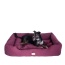Armarkat Bolstered Dog Bed, Burgundy,In M/L/XL 3 Sizes - L