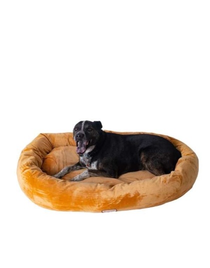 Armarkat Bolstered Pet Bed and Mat, ultra-soft Dog Bed S/M/L - L