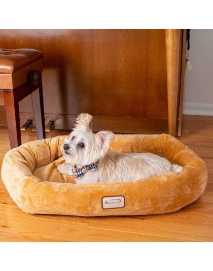 Armarkat Bolstered Pet Bed and Mat, ultra-soft Dog Bed S/M/L - L