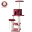 Burgundy - Armarkat Cat Tower Real Wood Cat Condo House 69"