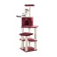 Burgundy - Armarkat Cat Tower Real Wood Cat Condo House 69"