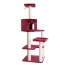 Burgundy - Armarkat Cat Tower Real Wood Cat Condo House 69"