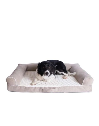 Armarkat D07B Medium Bolstered Pet Bed Cushion W Memory Foam