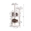 Armarkat Ivory 57" High Cat tree, Fleece Covered Cat Climber