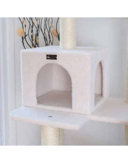Armarkat Ivory 57" High Cat tree, Fleece Covered Cat Climber