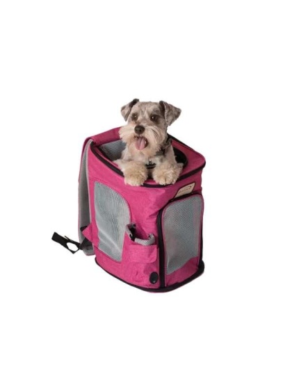 Armarkat PC301P Pets Backpack Pet Carrier In Pk and Gy Combo