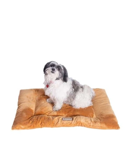 Earth Brown - Armarkat Pet Bed Mat, Dog Crate Soft Pad W Poly Fill Cushion - L