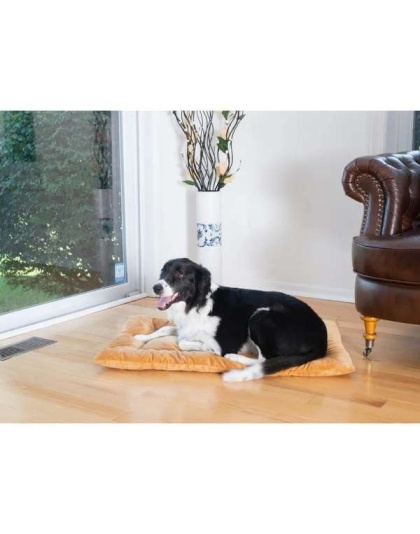 Earth Brown - Armarkat Pet Bed Mat, Dog Crate Soft Pad W Poly Fill Cushion - M