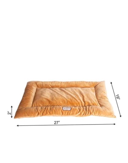Earth Brown - Armarkat Pet Bed Mat, Dog Crate Soft Pad W Poly Fill Cushion - M
