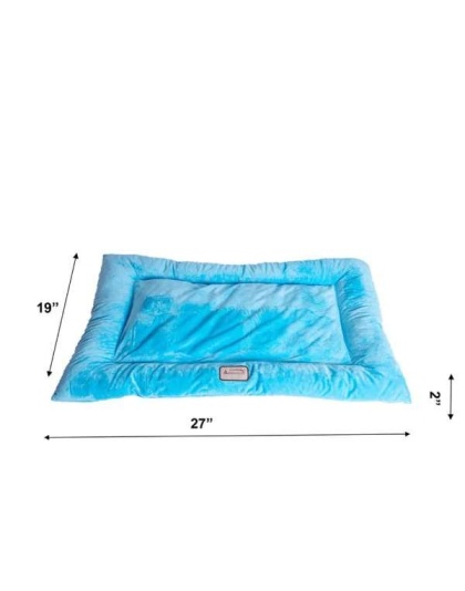Sky Blue - Armarkat Pet Bed Mat, Dog Crate Soft Pad W Poly Fill Cushion - L