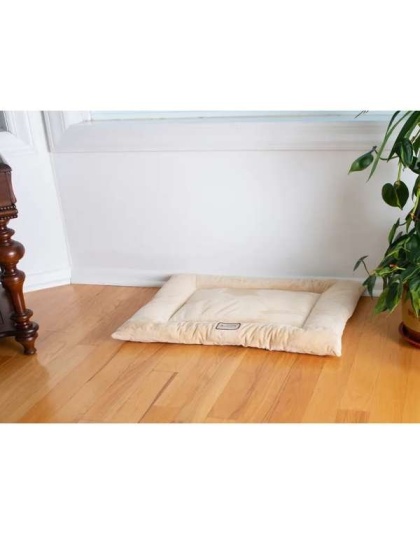 Beige - Armarkat Pet Bed Mat, Dog Crate Soft Pad W Poly Fill Cushion - M