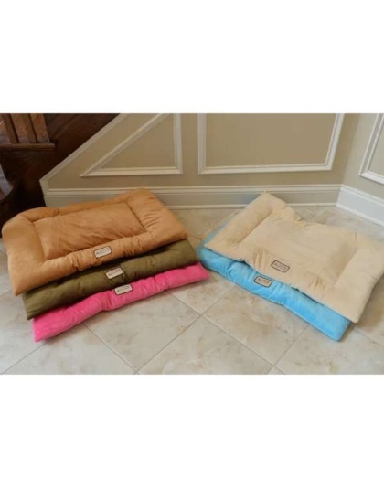 Beige - Armarkat Pet Bed Mat, Dog Crate Soft Pad W Poly Fill Cushion - M