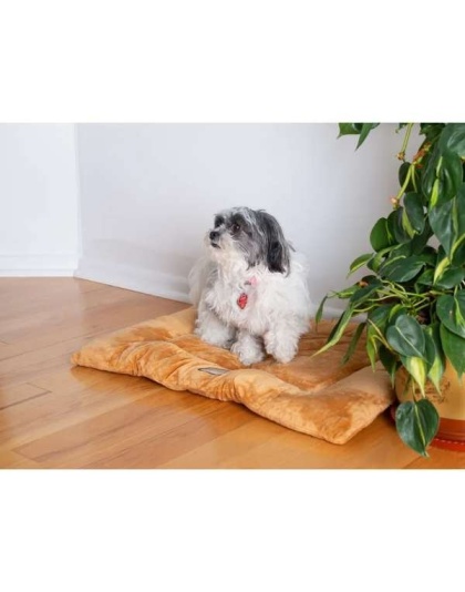 Earth Brown - Armarkat Pet Bed Mat, Dog Crate Soft Pad W Poly Fill Cushion - L