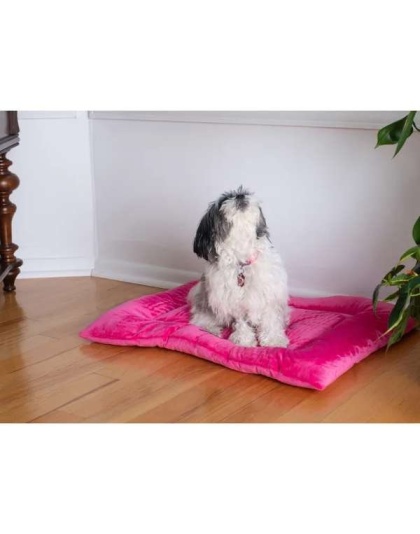 Vibrant Pink - Armarkat Pet Bed Mat, Dog Crate Soft Pad W Poly Fill Cushion - M