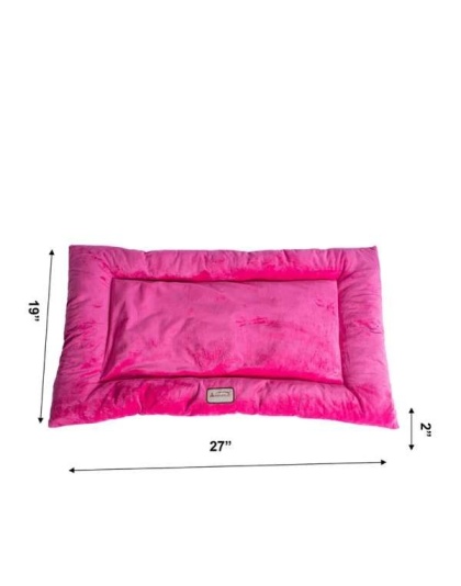 Vibrant Pink - Armarkat Pet Bed Mat, Dog Crate Soft Pad W Poly Fill Cushion - M