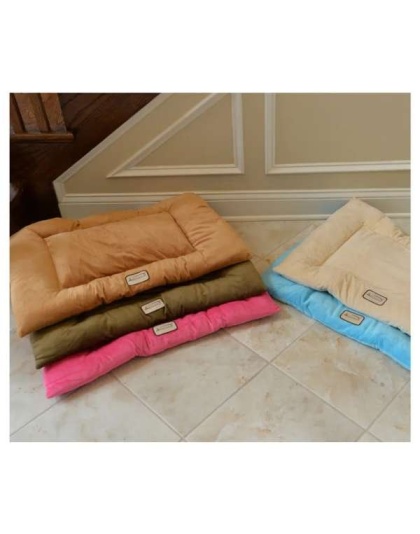 Beige - Armarkat Pet Bed Mat, Dog Crate Soft Pad W Poly Fill Cushion - L