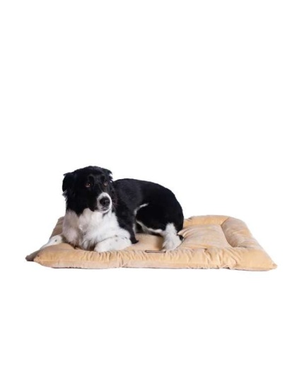 Beige - Armarkat Pet Bed Mat, Dog Crate Soft Pad W Poly Fill Cushion - L