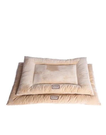 Beige - Armarkat Pet Bed Mat, Dog Crate Soft Pad W Poly Fill Cushion - M