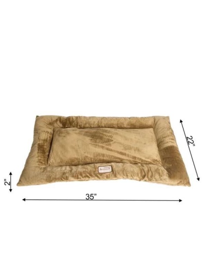 Sage Green - Armarkat Pet Bed Mat, Dog Crate Soft Pad W Poly Fill Cushion - L