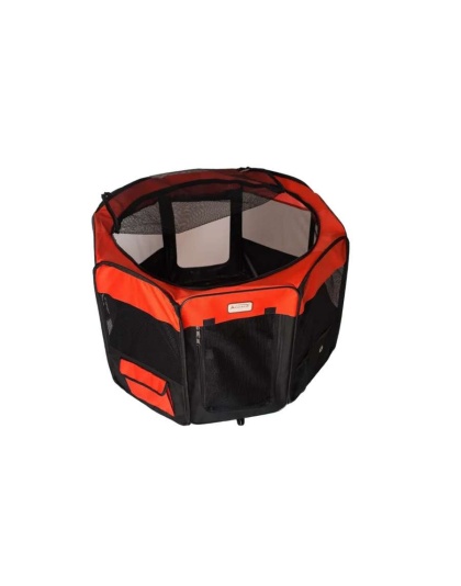 Armarkat PP002R-XL Portable Pet Playpen In Bk and Rd Combo