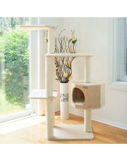 Armarkat Premium Scots Pine 54-Inch Cat Tree W Three Levels