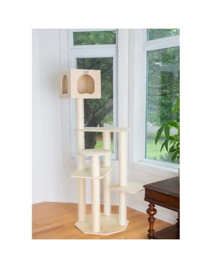 Armarkat Premium Scots Pine 69-Inch Cat Tree W Five Levels
