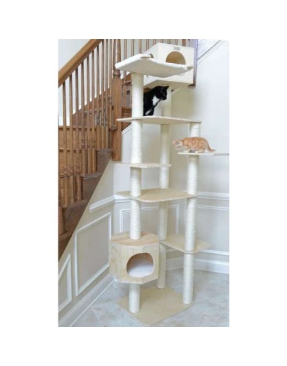 Armarkat Premium Scots Pine 89" Cat Tree Tower W 7 Levels