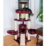 BEIGE - Armarkat Real Wood Spacious Thick Fur Cat Tower W Lounge