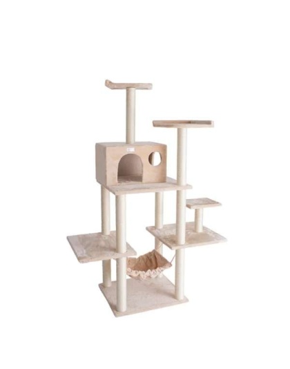 GleePet 68-Inch Cat Tree BGE W Five Levels, Hammock, Condo
