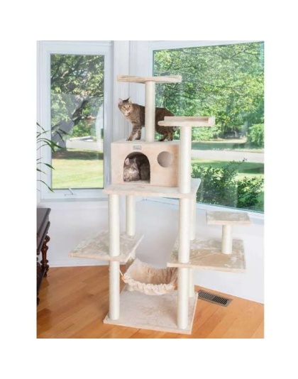 GleePet 68-Inch Cat Tree BGE W Five Levels, Hammock, Condo
