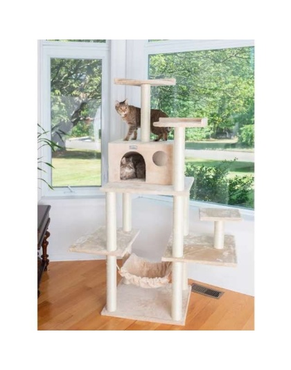 GleePet 68-Inch Cat Tree BGE W Five Levels, Hammock, Condo