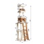 Real Wood  Multi-Level Cat Tower X8303 Cat Tree In Beige