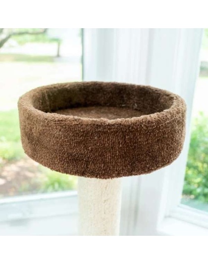 Real Wood 3-Level Carpeted Cat Tree Condo  Kitten Play House