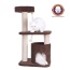 Real Wood 3-Tier Carpeted Cat Tree Condo  Kitten Play House