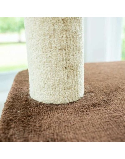 Real Wood 3-Tier Carpeted Cat Tree Condo  Kitten Play House