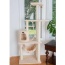 Real Wood 70" Cat Furniture,Ultra thick Faux Fur Cat Condo