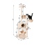 Real Wood 72" H Pet Cat Tower W Lounge Basket, Perch, A7204