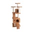 Ochre Brown - Real Wood 74" Multi-Level Cat Tree Large Cat Play Furniture