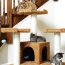 Ochre Brown - Real Wood 74" Multi-Level Cat Tree Large Cat Play Furniture