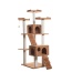 Ochre Brown - Real Wood 74" Multi-Level Cat Tree Large Cat Play Furniture