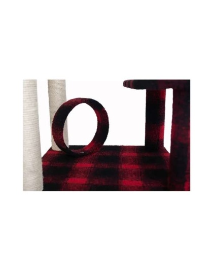 Real Wood B5008 50-Inch Classic Cat Tree With Veranda, Bench