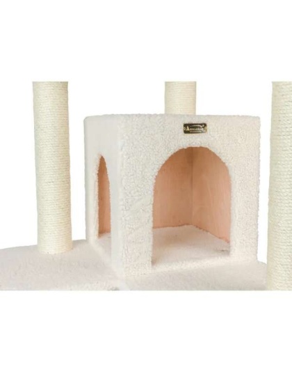 Real Wood Classic Ivory Cat Tree Multi Levels Condos B7701